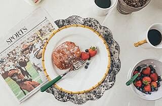 Baroque Floral Ombre Reversible Wipeable Placemats Set of 4