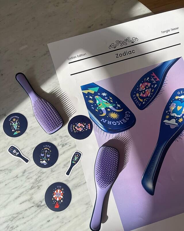 Astrology-Inspired Detangling Hair Brushes for All Hair Types