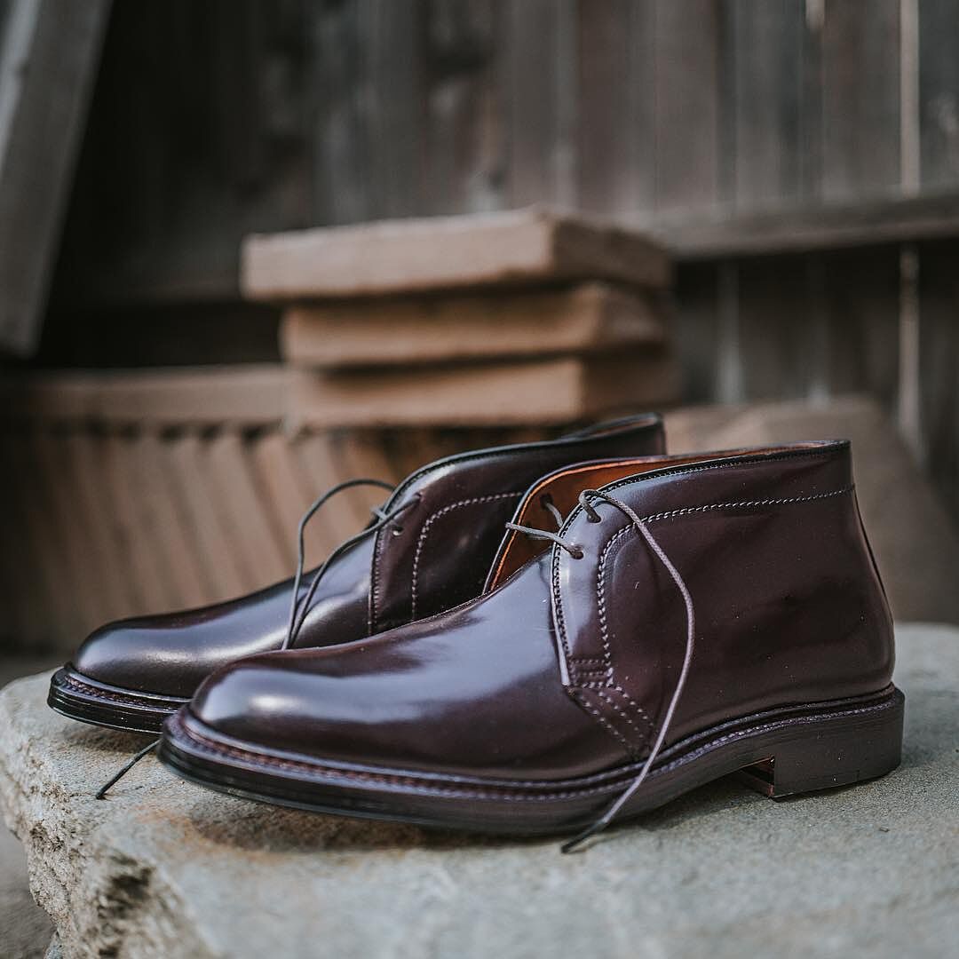 alden chukka boot cordovan