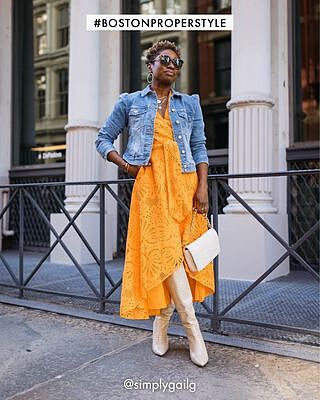Eyelet Fit and Flare Faux Wrap Midi Dress Malibu Blue | Boston Proper