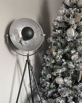 morpho tripod floor lamp with gold inner shade