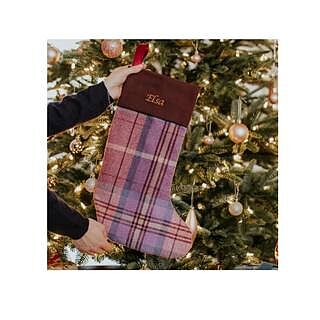 Navy Personalised Christmas Stocking