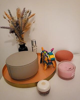 Taupe Bedside Jewellery Box Pod