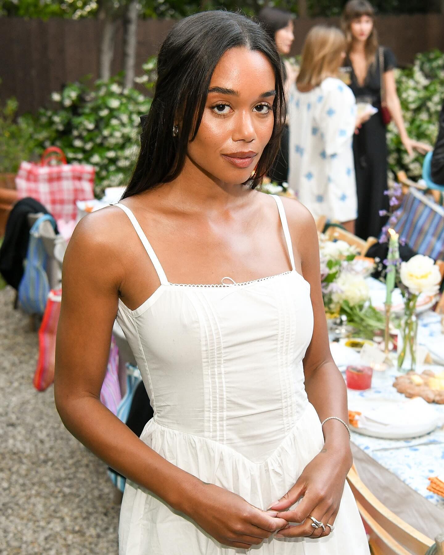 Neroni Cotton Midi Dress in White Ivory | RIXO USA ⋆