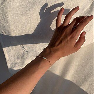 ブレスレット Daisy Gemstone Bracelet (5 color) Fashion Crystal Shell Daisy Flower Charm Fortune Bracelet