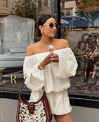 OFF THE SHOULDER TOP AND BALLOON SHORT SET