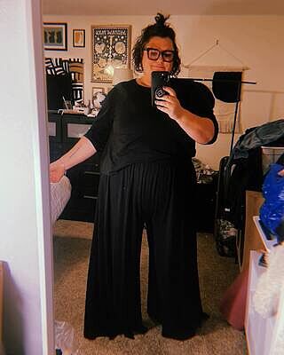 Isadora Wide Leg Lounge Pants - Black – Universal Standard