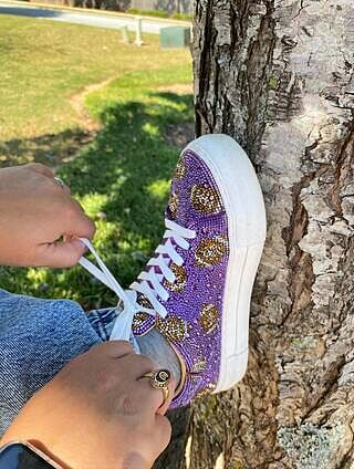 SIDNY MULTI LIGHTS Women's Christmas Lights Sneaker – Betsey