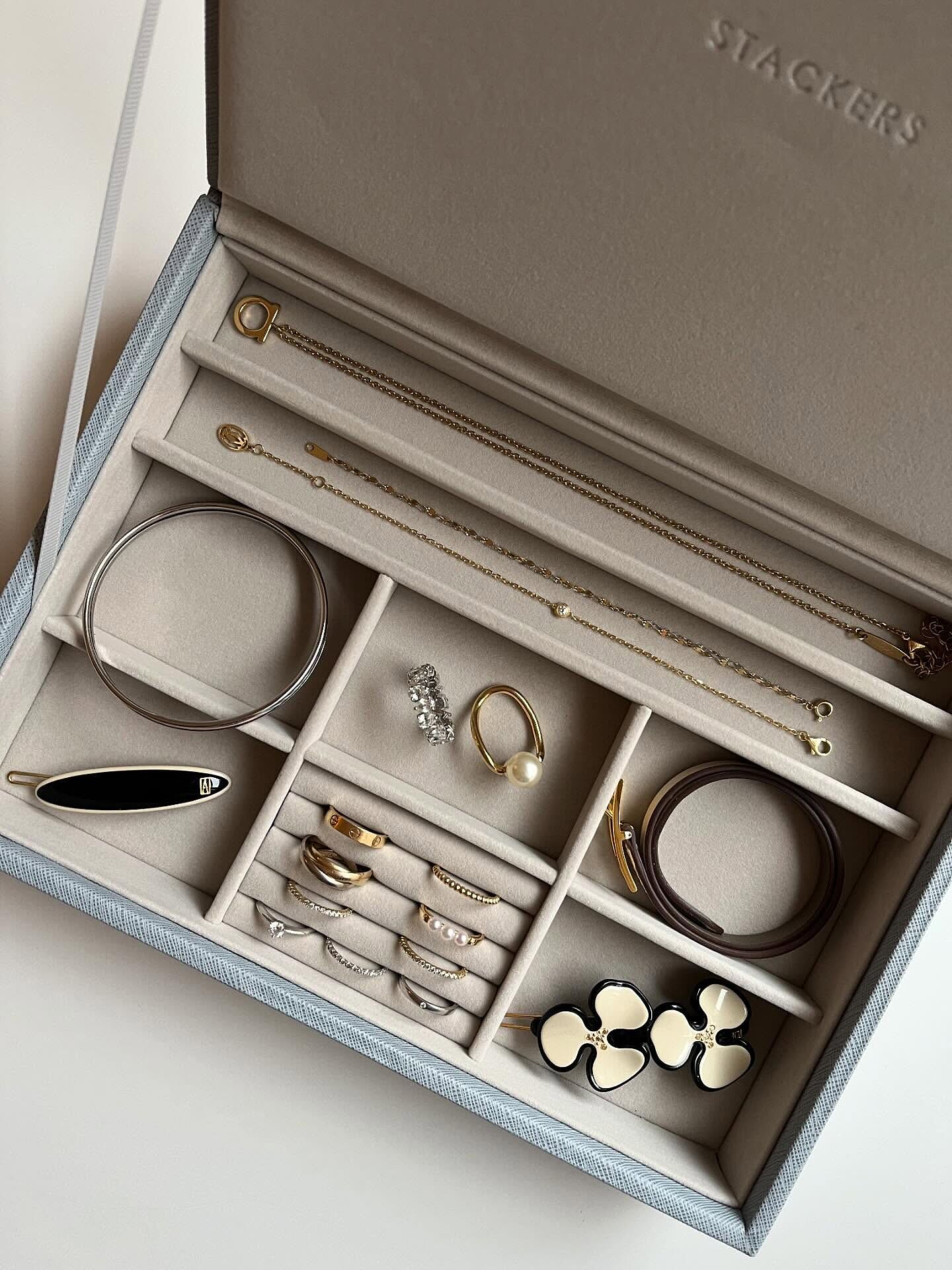 Stackers Black Classic Jewellery Box Lid – STACKERS LONDON