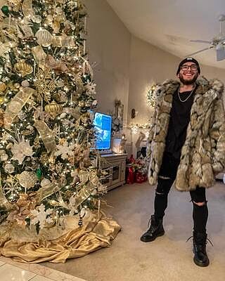 Hooded Men's Faux Fur Coat | Wolverine