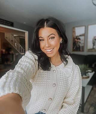 florence button front knit top