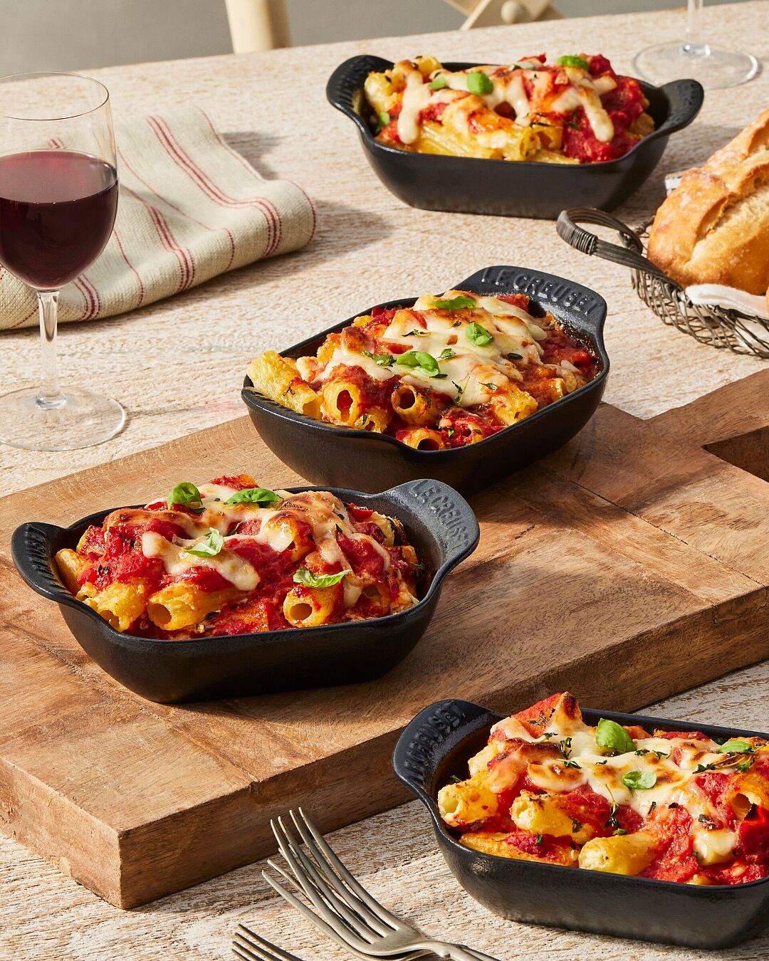 Lot De 4 Mini Cocottes Le Creuset En Grès Céramique émaillé – 10 Cm, Collection 4 Saisons