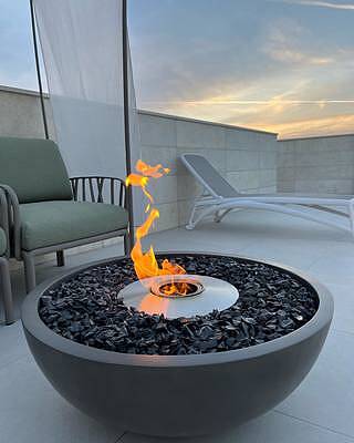 Bioethanol Fireplace Fire Gel Burner Bowl Chimenea Eco Patio