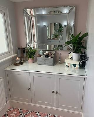 Pebble Grey Makeup Organiser Drawer