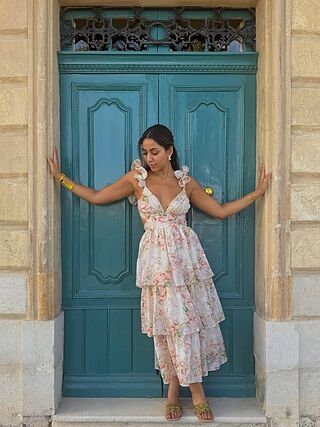 chinese dress ladies Baltic Born Womens Marseille Embossed Maxi Dress | Nude Rose main image 1