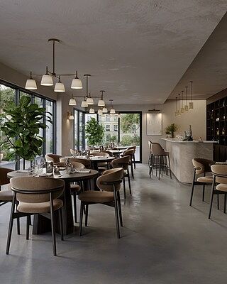 Henley 4 Arm Pendant Light - Natural Cotton Shades