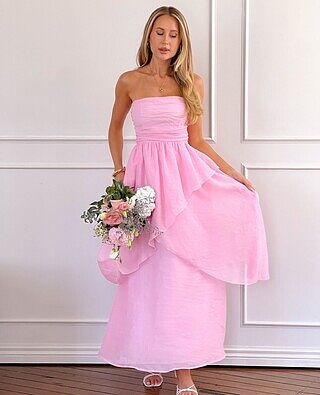 Sadie Pink Maxi Dress | Beginning Boutique US