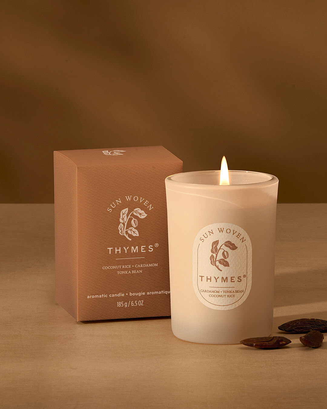 Sun Woven Gourmand Gourmand Boxed Candle | Thymes