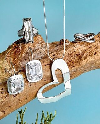 Silpada 'Moments to Shine' Sterling Silver White Cubic Zirconia