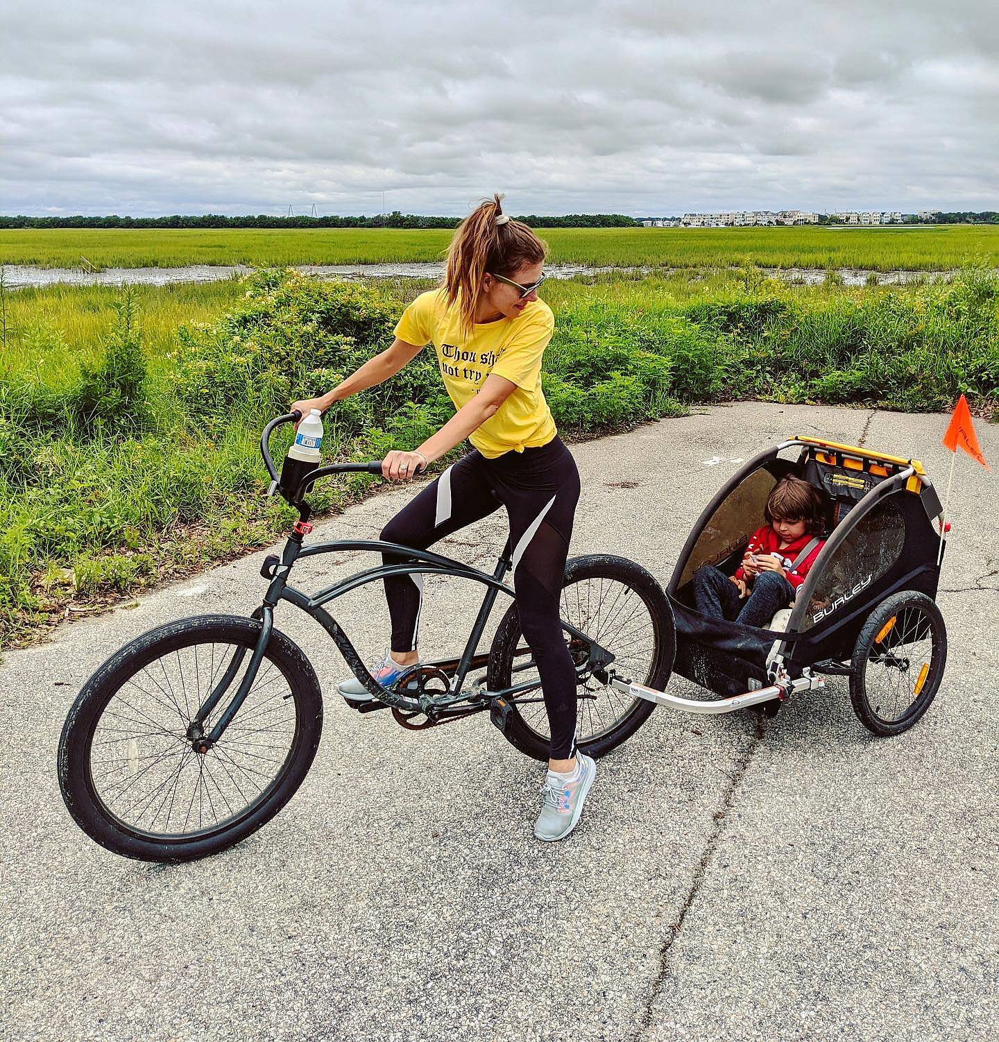 burley bee bike trailer review