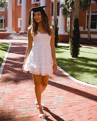 Shop the Summer Daze Frill Bust Floral Embroidered Overlay