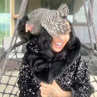 Classic Women's Long Sequin Coat | Black Panther