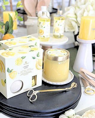 Lemon Leaf Dryer Balls & Fragrance Oil Set | Thymes