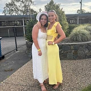 Starry Eyed Mesh Waist Maxi Dress Lemon Selfie Leslie