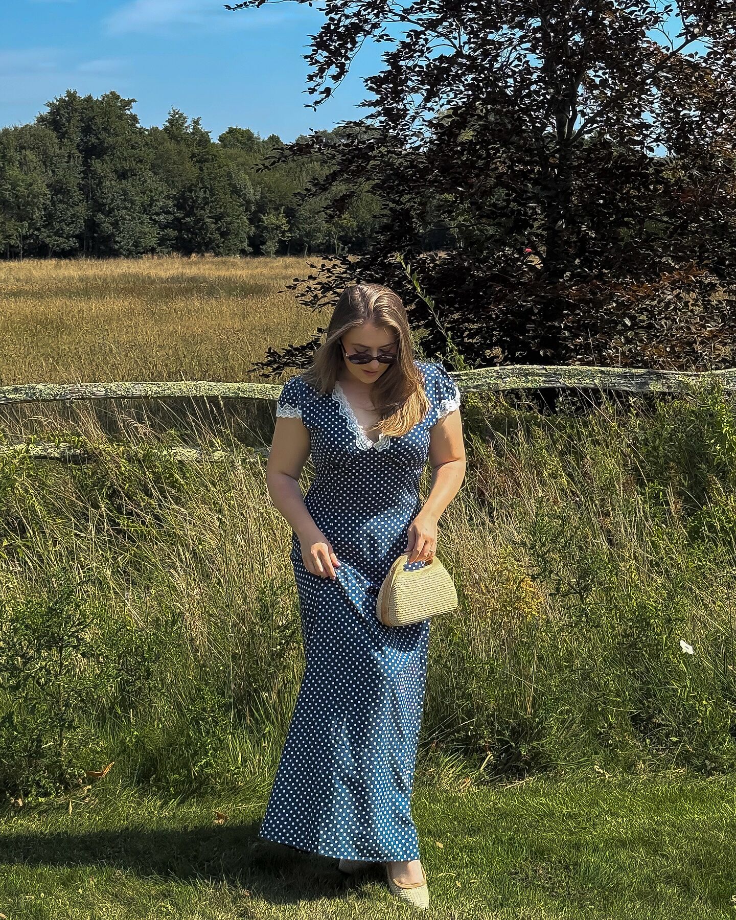 Clarice Linen Midi Dress in Cream | RIXO USA ⋆