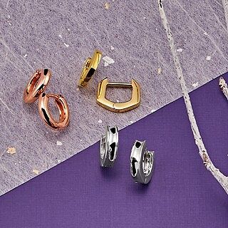 Silpada 'Soleil' ツイスト ハギー フープ イヤリング スターリングシルバー Sterling Silver Huggie Hoop Earrings - Silpada - .925 Sterling