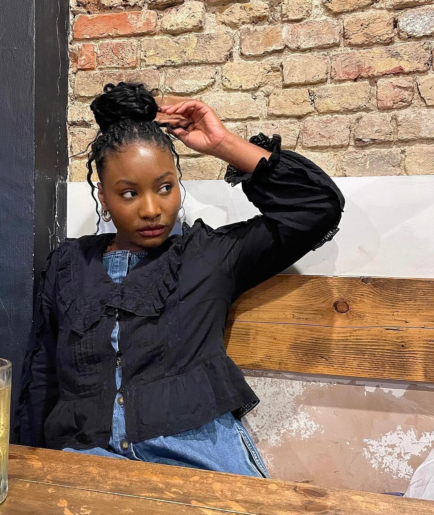 Maribelle Cotton Blouse in Black | RIXO USA ⋆