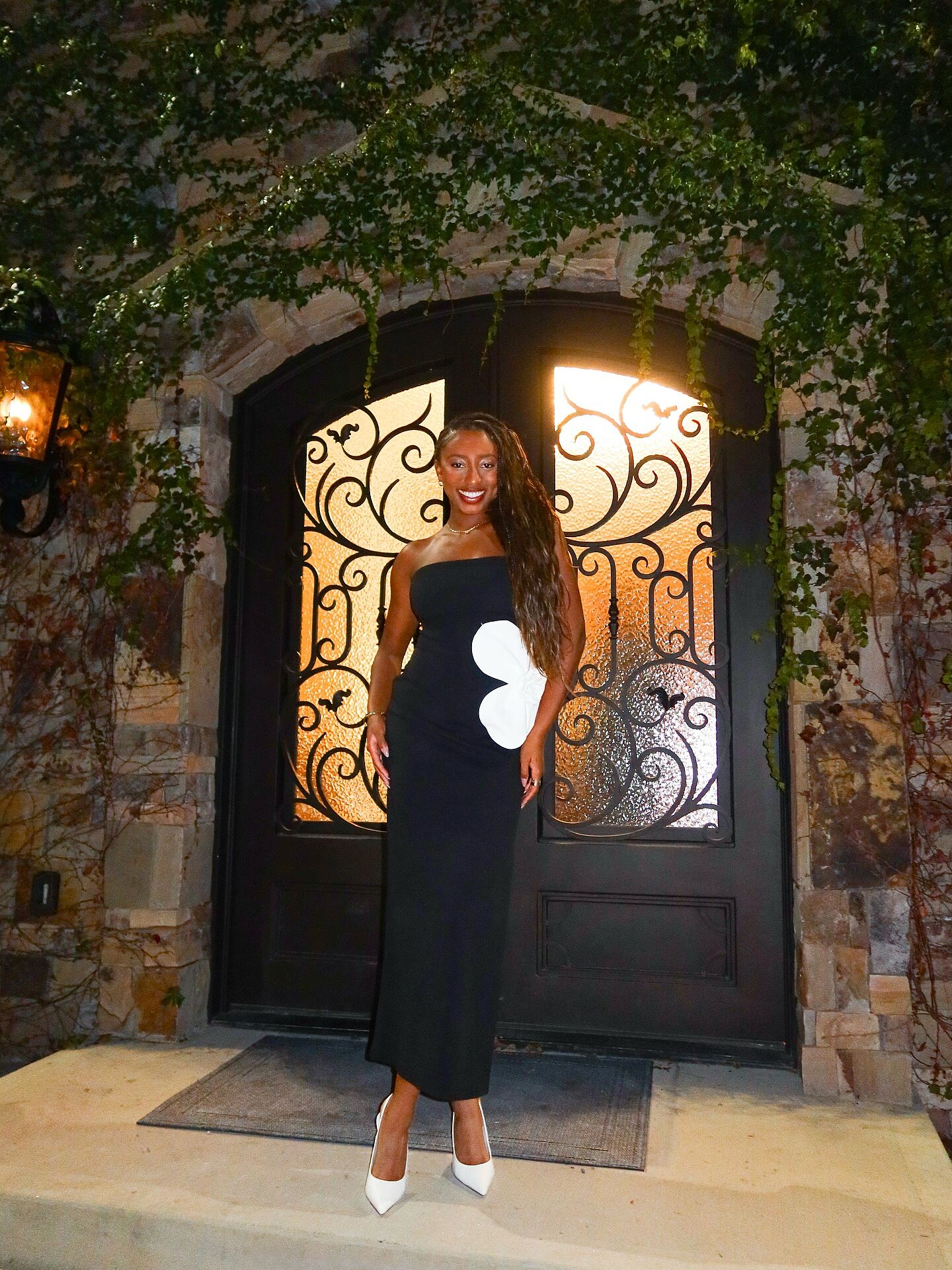 No Competition Oversized Flower Maxi Dress Black– Selfie Leslie
