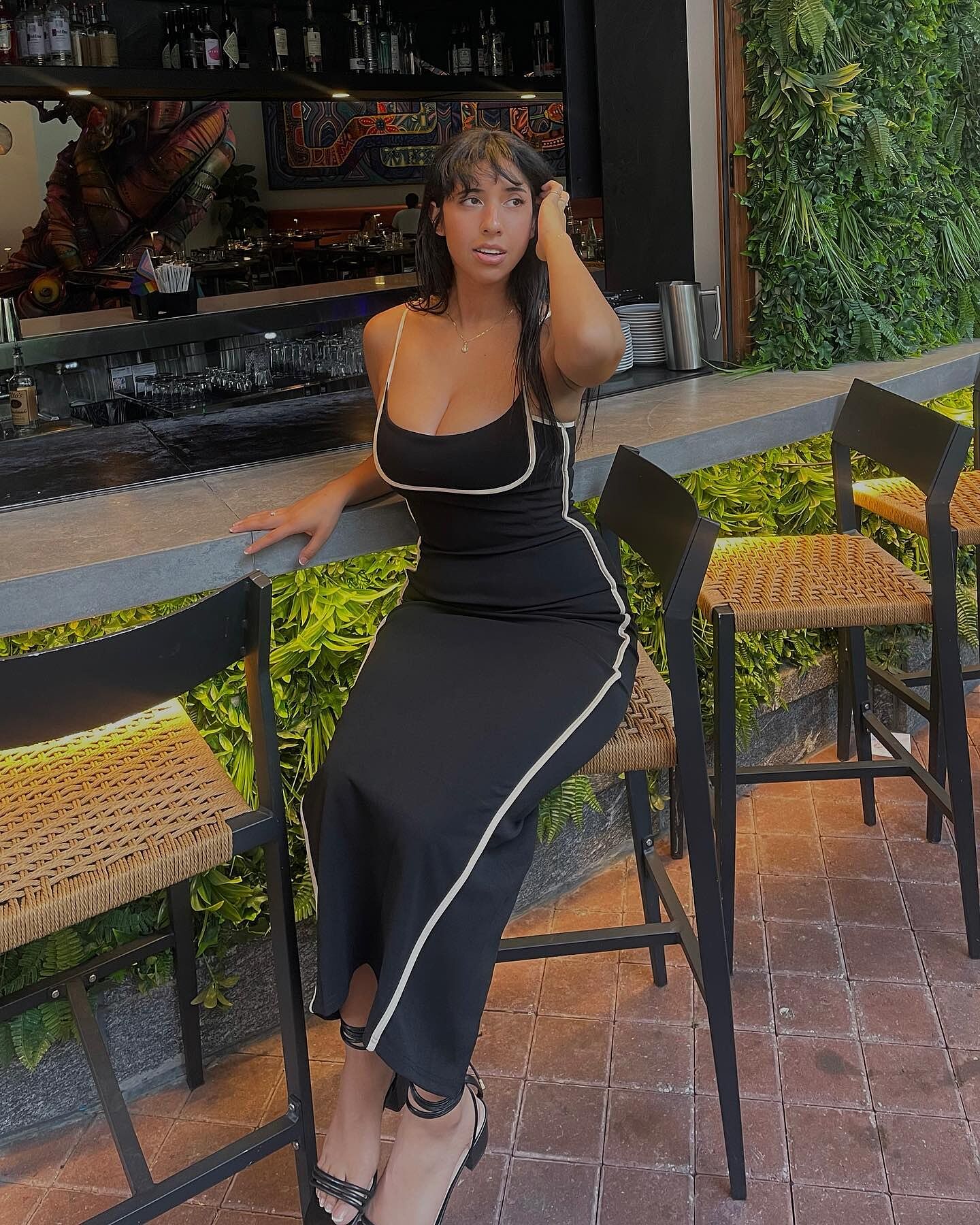 Shop the Sunny Coast Piping Trim Maxi Dress Black
