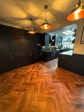 Old Factory Slotted Pendant - 15 Inch