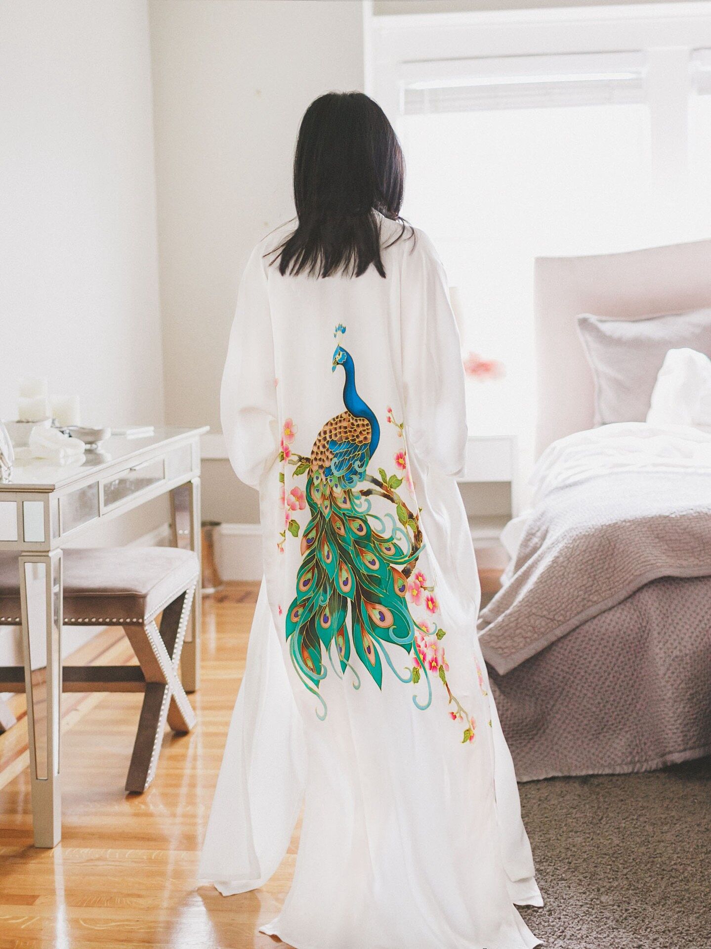 Jia Floral Art Washable Silk Scarf - Limited Edition | KIM+ONO