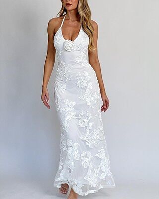 Shop the Your Affections Rosette Ribbon Embellished Maxi
