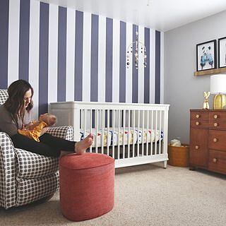 Stripe Peel and Stick Wallpaper