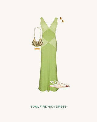 chinese dress ladies Stephanie Mesh Ruffle Maxi Dress Forest Green | Wedding Guest Dress | Maxi