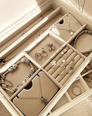 Oatmeal Classic Jewellery Box Lid