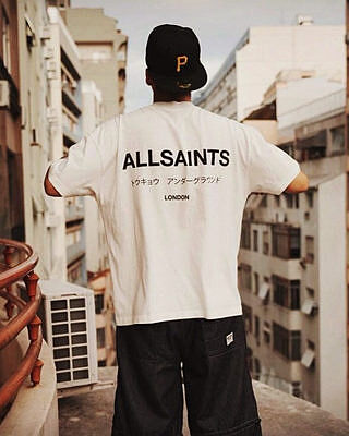 Underground Oversized Crew Neck T-Shirt AMETHYST BLUE