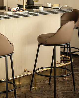 Sedona Black Metal Bar Stool