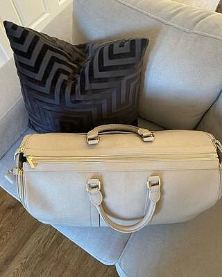 Taupe Zipped Garment Bag