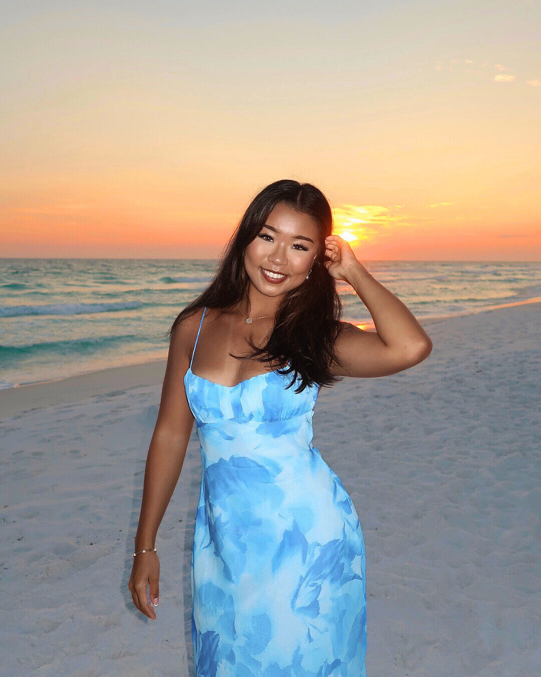 Nerida Low Back Twist Maxi Dress Blue | Selfie Leslie