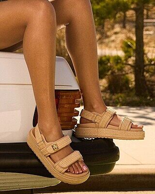 BIGMONA Denim Multi Chunky Platform Sandals | Women's
