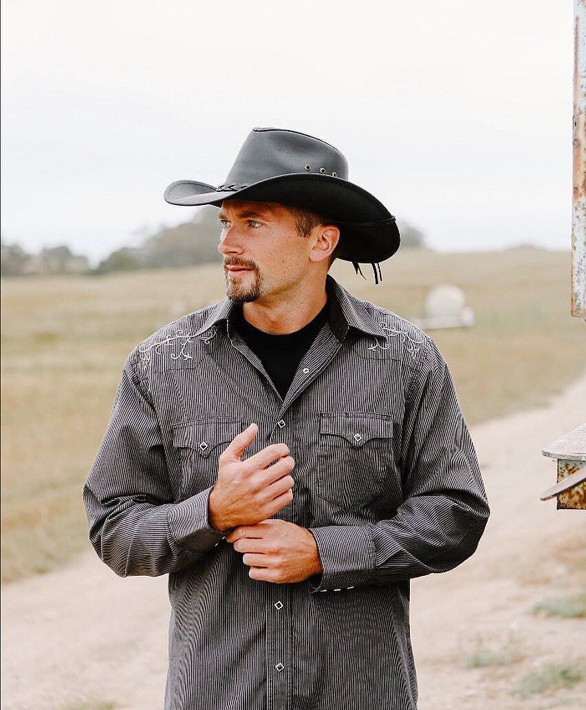 Mens Leather Cowboy Hat - The Hollywood 