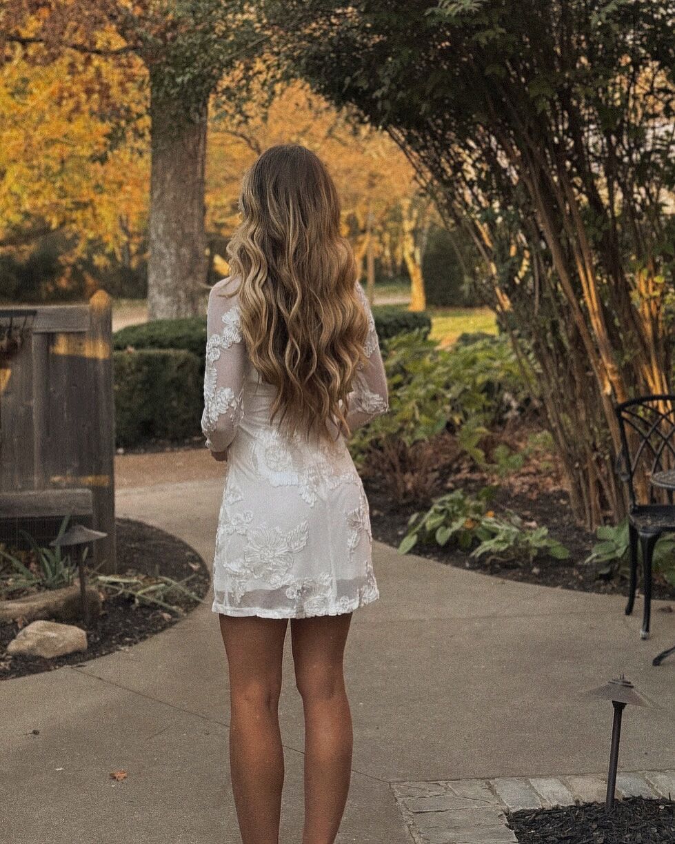 Karma Long Sleeve Scoop Back Dress Embellished White | Selfie Leslie Australia Karma Long Sleeve Scoop Back Dress Embellished White | Selfie Leslie Australia