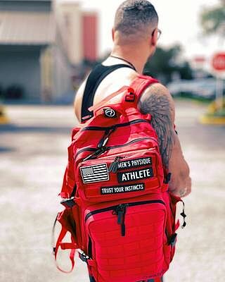 Official Manchester United Backpack 30cms Red With Drink Holder bag school 