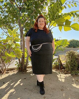 Executive Ponte Dress - Black  Universal Standard