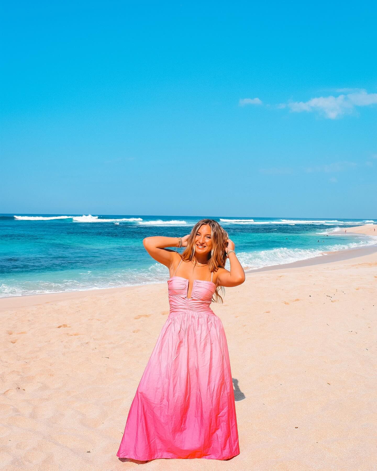 jianna fit and flare dress Pink Strapless Scarf Maxi Jianna Dress S main image 1
