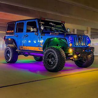 Tanya 　 RAINBOW PHOTONトルマリンS他７点 OPT7 Photon RGB 4 Pods Magnet Rock Lights + 2pc 10ft Extension